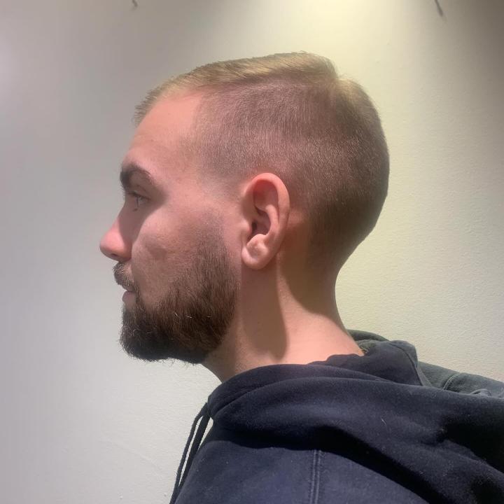 dégradé + barbe
