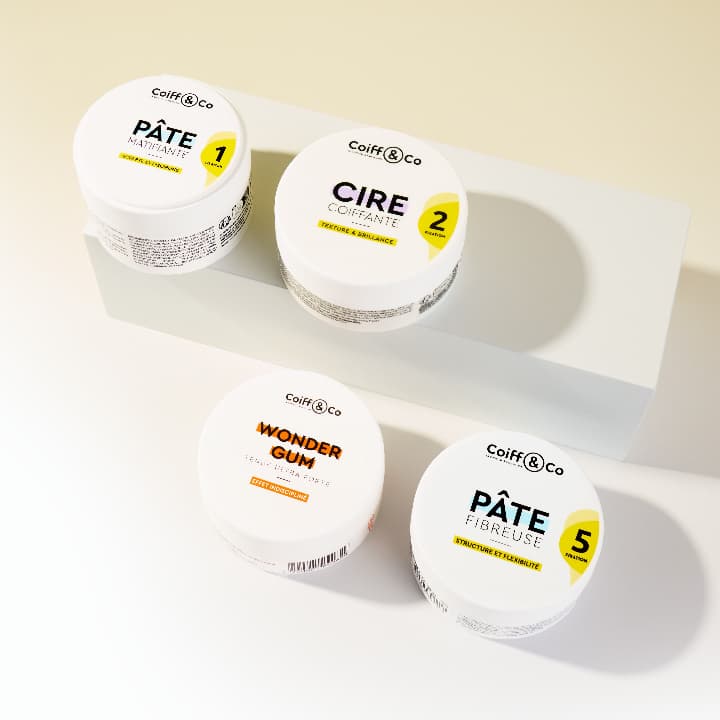 nos pâtes de coiffage